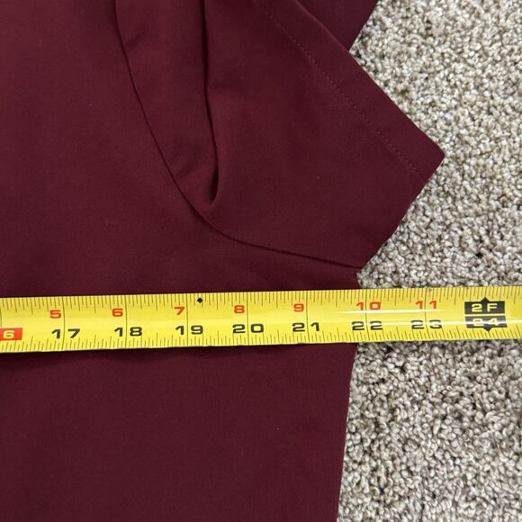 FIGS Casma Scrub Top FW1100 Burgundy PO 1699 Women’s Size Large NWOT - Picture 8 of 9